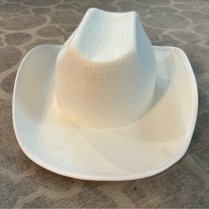 White felt kids cowboy hat